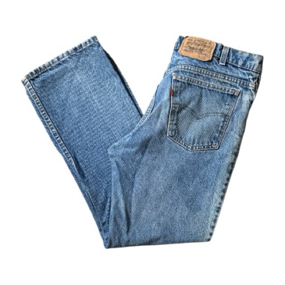 Vintage Levis 40517 0215 Blue Jeans ORANGE TAB Mens 36 x 30 USA Made